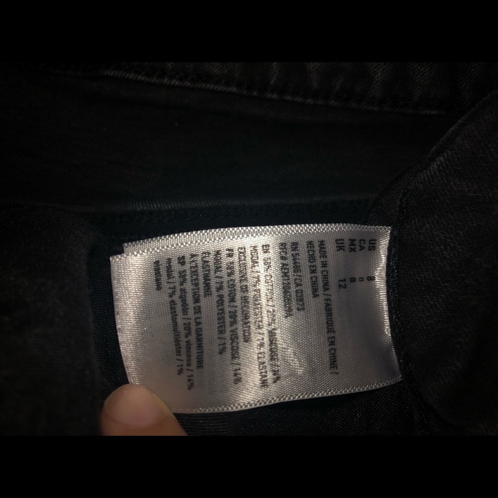 black american eagle jean shorts